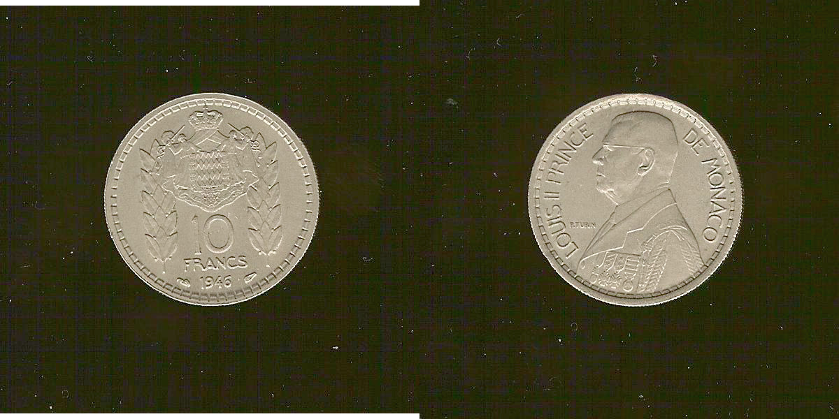 Monaco 10 francs 1946 EF